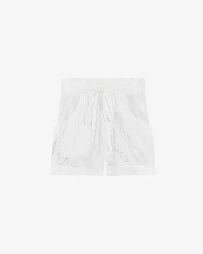 Shop Isabel Marant Hidea Shorts In White