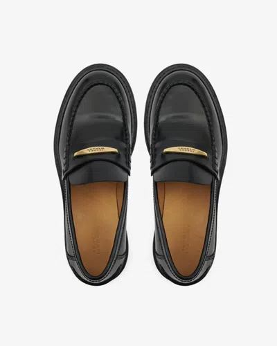 Shop Isabel Marant Frezza Loafers In Black
