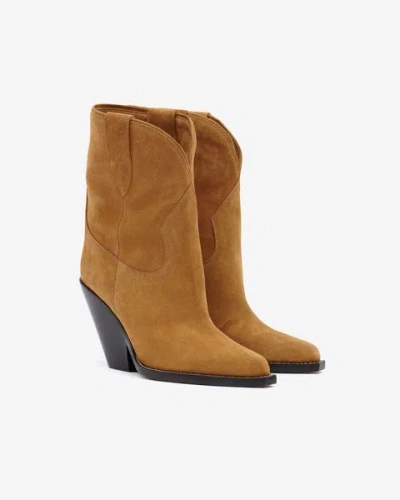 Shop Isabel Marant Leyane Low Boots In Camel