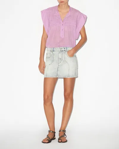 Isabel Marant Étoile Leaza Oberteil In Mauve