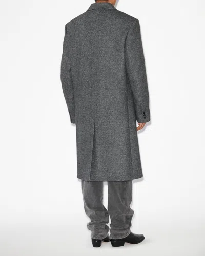 Shop Isabel Marant Johel Coat In Gray