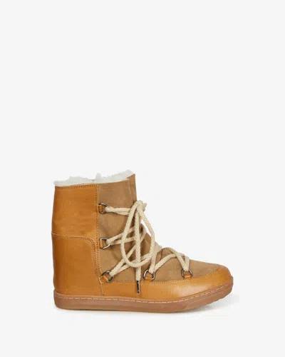 Shop Isabel Marant Nowles Snow Boots In Camel