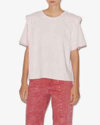 Shop Isabel Marant Zelitos Tee Shirt In Light Pink