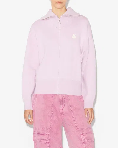 Isabel Marant Étoile Cardigan Axelle In Lilac