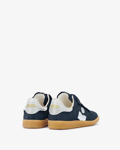 Shop Isabel Marant Beth Sneakers In Faded Black-ecru