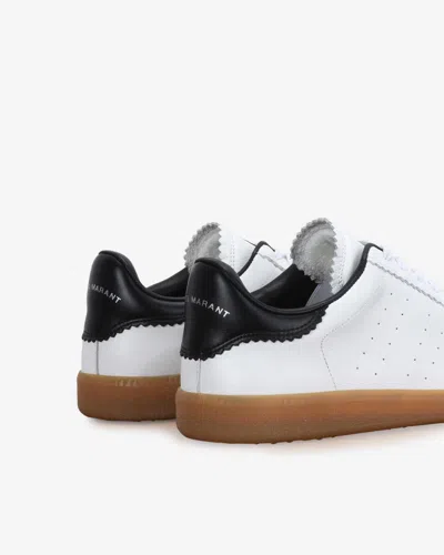 Isabel Marant Low-top Sneaker With Perforated White Leather Upper