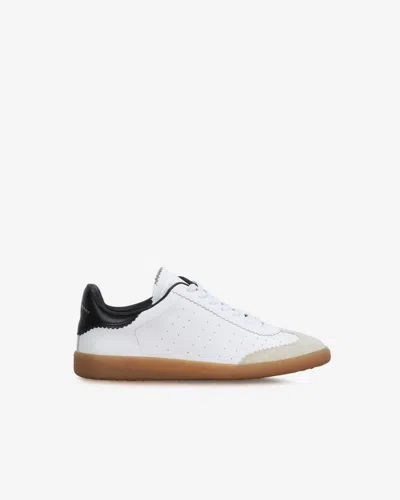 Isabel Marant Low-top Sneaker With Perforated White Leather Upper