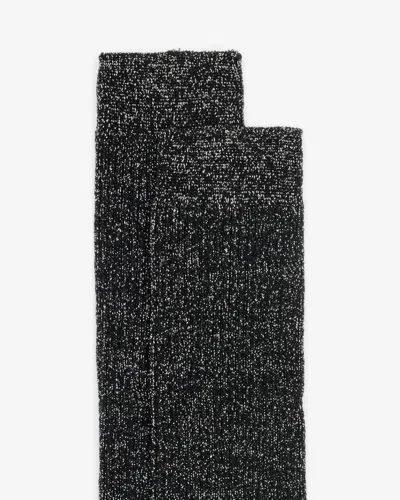 Shop Isabel Marant Socken Loula Aus Lurex In Schwarz