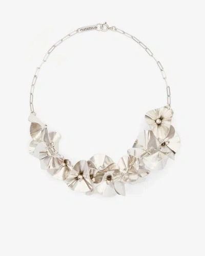 Shop Isabel Marant Halskette Flower Power In Silber