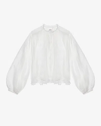 Shop Isabel Marant Oberteil Kubra In Weiss