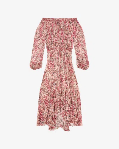 Isabel Marant Étoile Volga Dress In Raspberry