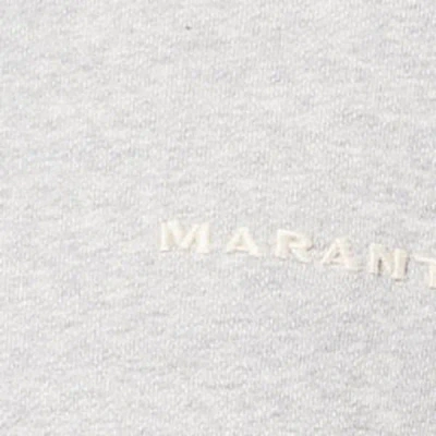 Shop Isabel Marant Hoodie Marcello Mit Logo In Grau