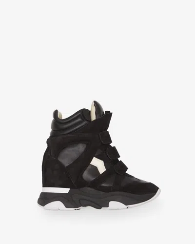 Isabel Marant High-top Sneakers With Contrast Sole And Perforated Detailing In Multi