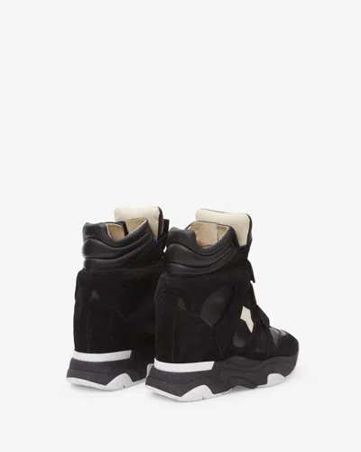Isabel Marant High-top Sneakers With Contrast Sole And Perforated Detailing In Multi