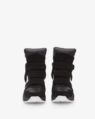 Isabel Marant High-top Sneakers With Contrast Sole And Perforated Detailing In Multi