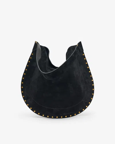 Isabel Marant Black Midnight Oskan Soft Zip Shoulder Bag