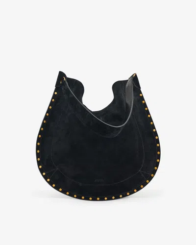 Isabel Marant Black Midnight Oskan Soft Zip Shoulder Bag