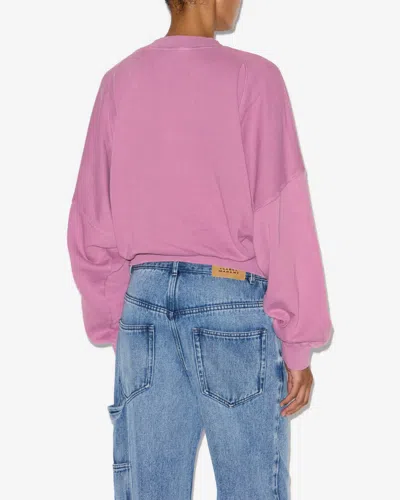 Shop Isabel Marant Shanice Sweatshirt In Rosa