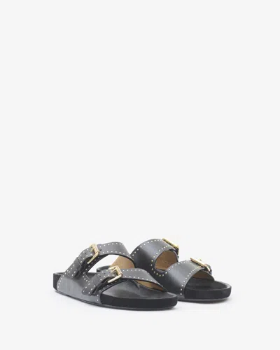 Shop Isabel Marant Sandalen Lennyo In Schwarz