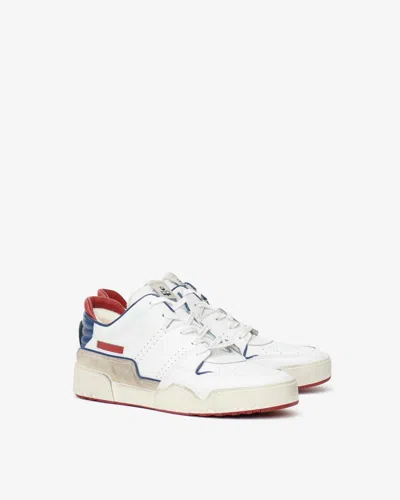 Shop Isabel Marant Sneakers Emreeh Aus Leder In Blau