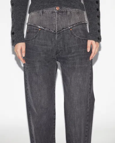 Isabel Marant Black Noemie Straight-leg Jeans