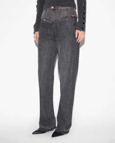 Isabel Marant Black Noemie Straight-leg Jeans