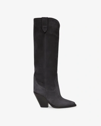 Shop Isabel Marant Stiefel Lomero In Schwarz Gewaschen