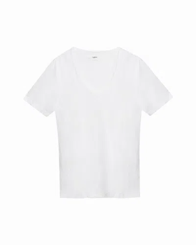 Shop Etoile T-shirt Kranger Mit V-ausschnitt In Weiss