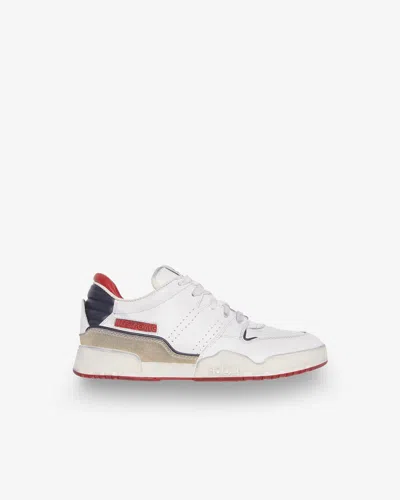 Isabel Marant Leather Lace-up Sneakers In White