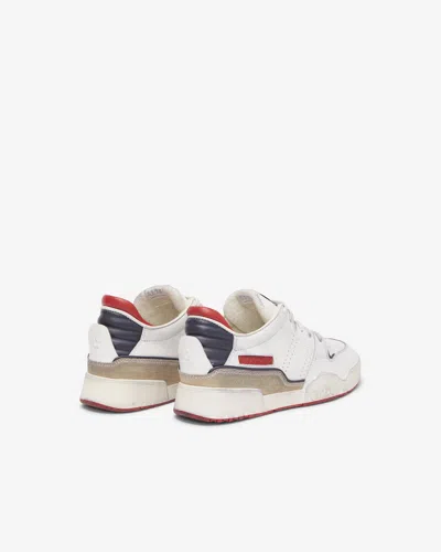 Isabel Marant Leather Lace-up Sneakers In White