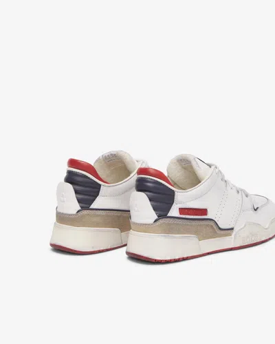 Isabel Marant Leather Lace-up Sneakers In White