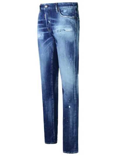 Shop Dsquared2 'slim' Denim Jeans In Blue