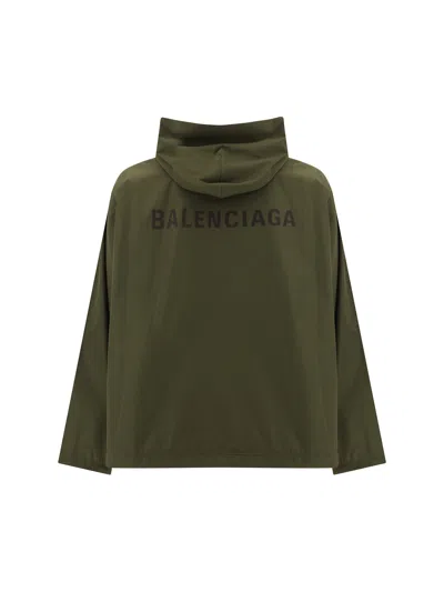 Shop Balenciaga Men Jacket In Green