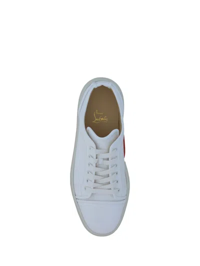 Shop Christian Louboutin Men Adolon Kunior Sneakers In White