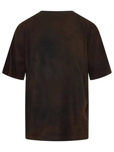 Shop Dsquared2 Brown Cotton T-shirt Man