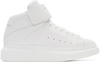 Alexander Mcqueen Raised-sole High-top Leather Trainers In White