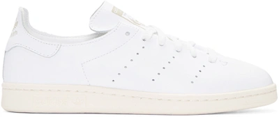 Adidas Originals White Stan Smith Lea Sock Sneakers | ModeSens