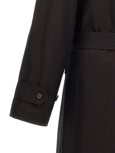 Shop Burberry 'car Coat' Trench Coat In Black