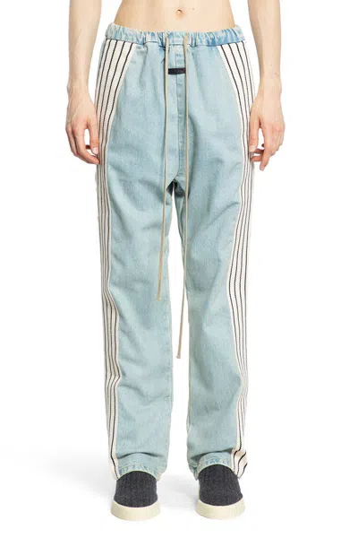 Shop Fear Of God Trousers In Blue