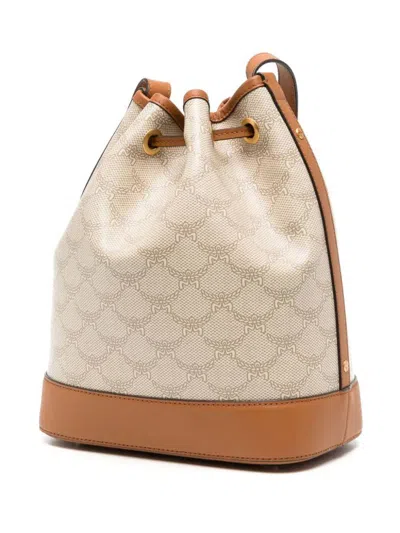 Shop Mcm Bags In Ss24 Oatmeal