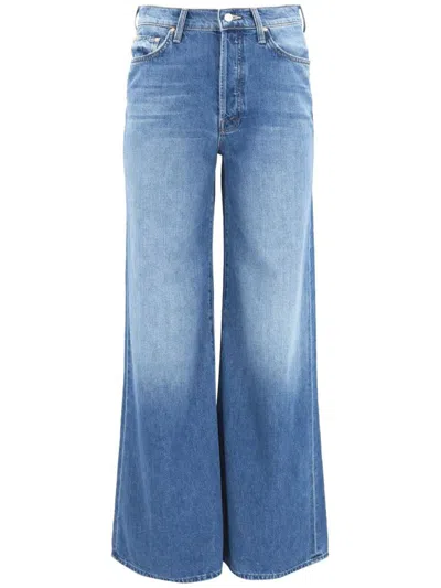 Shop Mother Wide Leg Denim Jeans