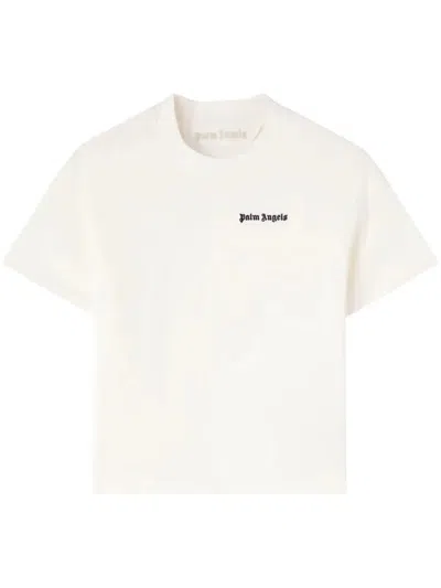 Shop Palm Angels T-shirts And Polos In Beige