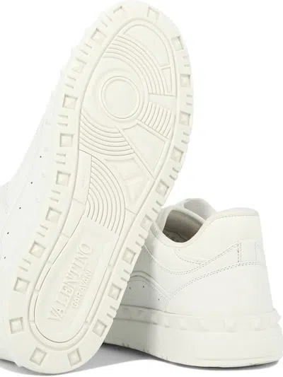 Shop Valentino Garavani "freedots" Sneakers In White