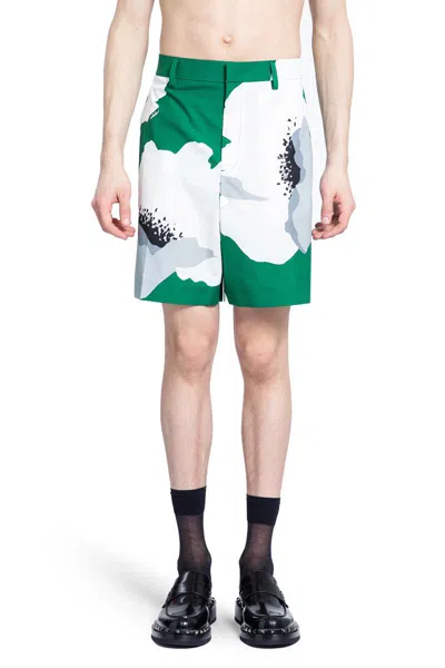 Shop Valentino Shorts In Green