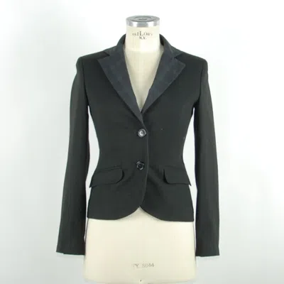 Shop Emilio Romanelli Elegant Long-sleeved Classic Jacket In Black