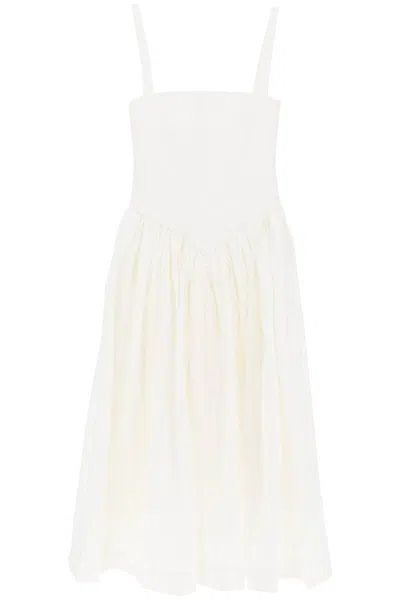 Shop Interior Midi Ira Poplin Dress In White