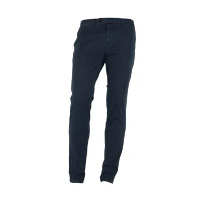 Made In Italy Elegant Blue Summer Trousers In Blue