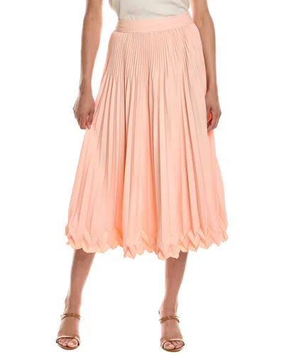 3.1 Phillip Lim Pleated Midi Skirt In Pink