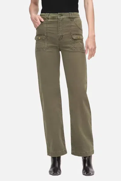 Shop Frame Women's Utility Pocket Pants In Washed Winter Moss In Multi