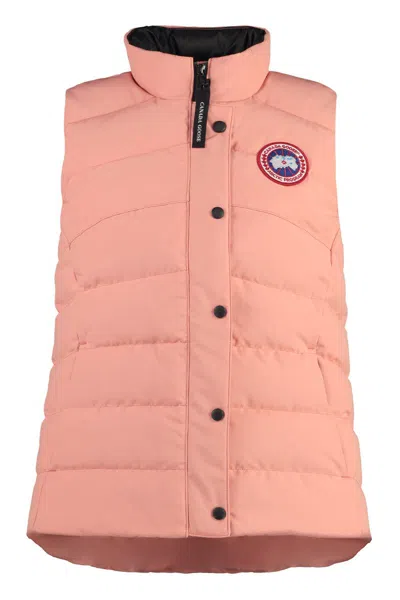Shop Canada Goose Freestyle Padded Bodywarmer In Salmon Pink